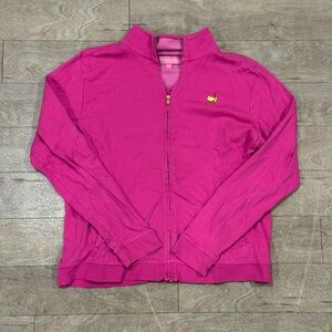 Magnolia Lane Augusta National Masters Embroidered Full Zip Jacket Pink Size M